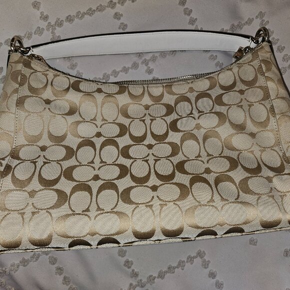 Coach Signature East/West Celeste Convertible Hobo Crossbody Bag Authentic - Picture 4 of 6